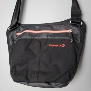 Merrell Black Messenger Crossbody Bag Adjustable Strap Outdoor Travel Work